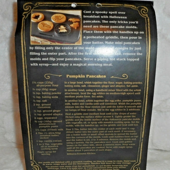 Williams Sonoma Halloween Pancake Molds - Picture 2 of 2